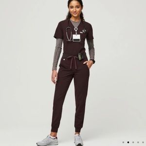 COPY - Figs High Waisted 2.0 Jogger Scrub Pants - Espresso